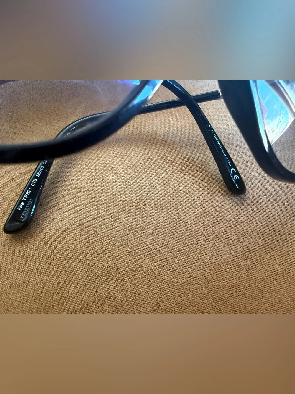 Tom Ford Black Cat-Eye Sunglasses - Black/Palladium TF821 Kira
